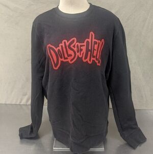Unisex A.P.C. Black Sweatshirt with Red "Dolls of Hell" Graphic